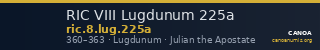RIC VIII Lugdunum 225a — CANOA