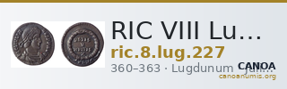 RIC VIII Lugdunum 227 — CANOA