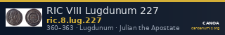 RIC VIII Lugdunum 227 — CANOA