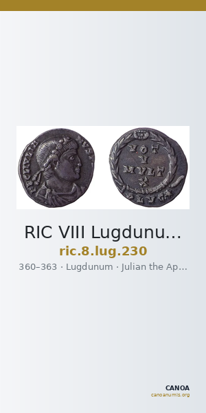RIC VIII Lugdunum 230 — CANOA