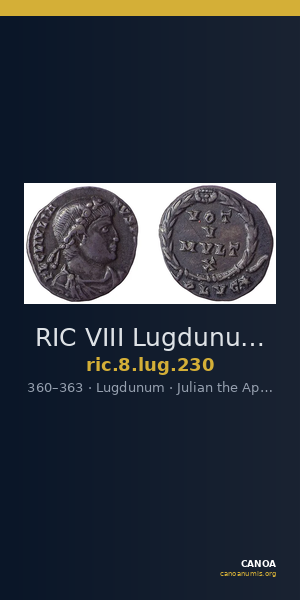 RIC VIII Lugdunum 230 — CANOA
