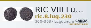RIC VIII Lugdunum 230 — CANOA