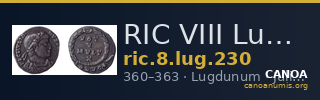 RIC VIII Lugdunum 230 — CANOA
