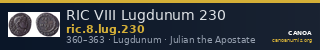 RIC VIII Lugdunum 230 — CANOA
