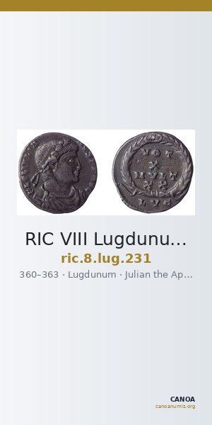 RIC VIII Lugdunum 231 — CANOA