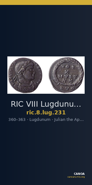 RIC VIII Lugdunum 231 — CANOA