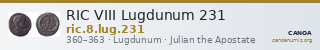 RIC VIII Lugdunum 231 — CANOA