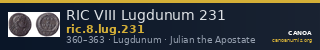 RIC VIII Lugdunum 231 — CANOA