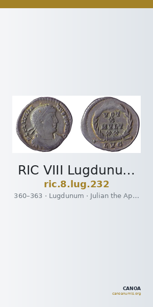 RIC VIII Lugdunum 232 — CANOA