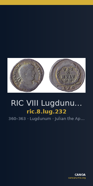 RIC VIII Lugdunum 232 — CANOA