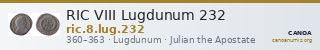 RIC VIII Lugdunum 232 — CANOA