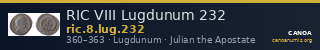 RIC VIII Lugdunum 232 — CANOA