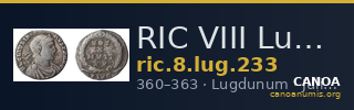 RIC VIII Lugdunum 233 — CANOA