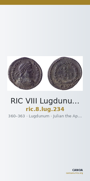 RIC VIII Lugdunum 234 — CANOA