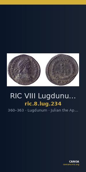 RIC VIII Lugdunum 234 — CANOA