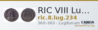 RIC VIII Lugdunum 234 — CANOA