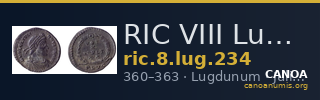 RIC VIII Lugdunum 234 — CANOA