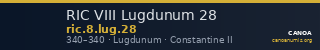 RIC VIII Lugdunum 28 — CANOA