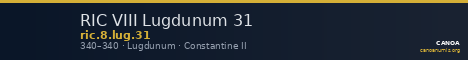 RIC VIII Lugdunum 31 — CANOA