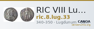 RIC VIII Lugdunum 33 — CANOA