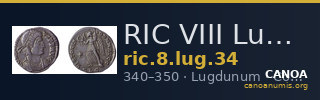 RIC VIII Lugdunum 34 — CANOA