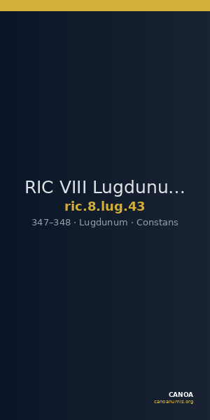 RIC VIII Lugdunum 43 — CANOA