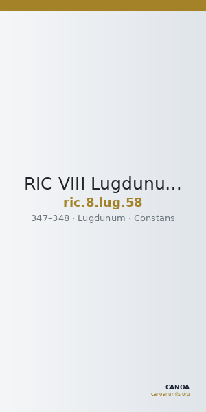 RIC VIII Lugdunum 58 — CANOA