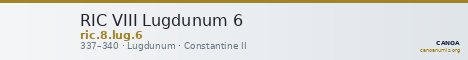 RIC VIII Lugdunum 6 — CANOA