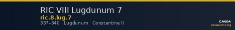 RIC VIII Lugdunum 7 — CANOA