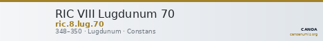RIC VIII Lugdunum 70 — CANOA
