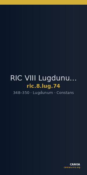 RIC VIII Lugdunum 74 — CANOA