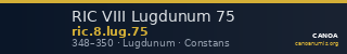 RIC VIII Lugdunum 75 — CANOA