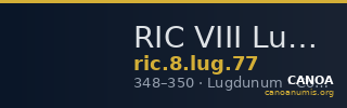 RIC VIII Lugdunum 77 — CANOA