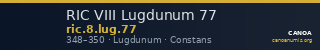 RIC VIII Lugdunum 77 — CANOA