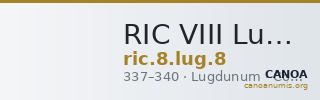 RIC VIII Lugdunum 8 — CANOA