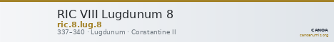 RIC VIII Lugdunum 8 — CANOA