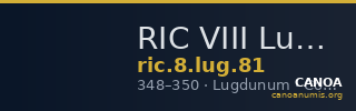 RIC VIII Lugdunum 81 — CANOA