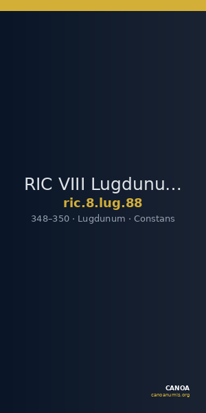RIC VIII Lugdunum 88 — CANOA