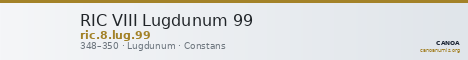 RIC VIII Lugdunum 99 — CANOA