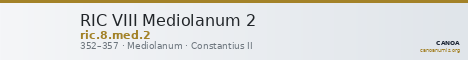 RIC VIII Mediolanum 2 — CANOA