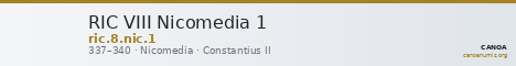 RIC VIII Nicomedia 1 — CANOA