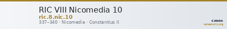 RIC VIII Nicomedia 10 — CANOA