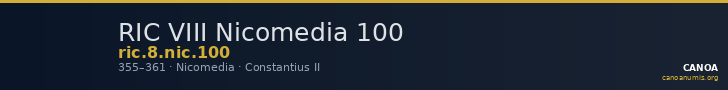 RIC VIII Nicomedia 100 — CANOA