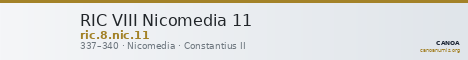 RIC VIII Nicomedia 11 — CANOA