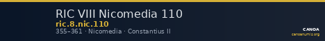 RIC VIII Nicomedia 110 — CANOA