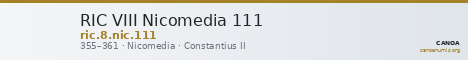 RIC VIII Nicomedia 111 — CANOA