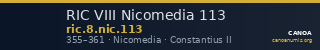 RIC VIII Nicomedia 113 — CANOA