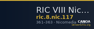 RIC VIII Nicomedia 117 — CANOA