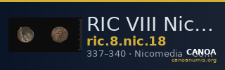 RIC VIII Nicomedia 18 — CANOA