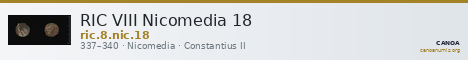 RIC VIII Nicomedia 18 — CANOA